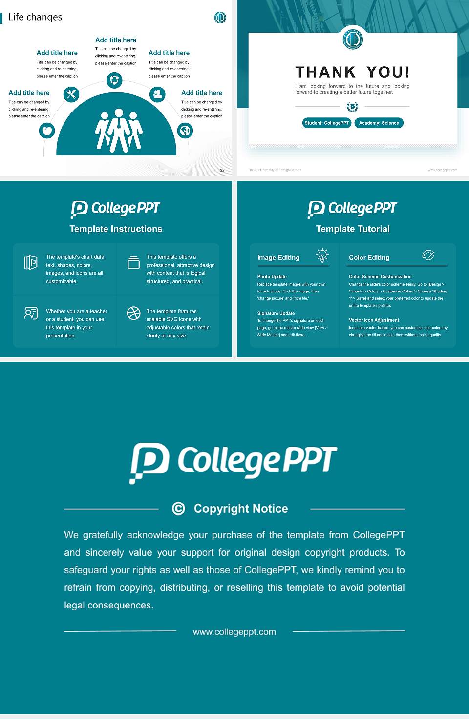 Hankuk University of Foreign Studies National Scholarship Defense PPT Template4:3 ratio PPT effect preview image4