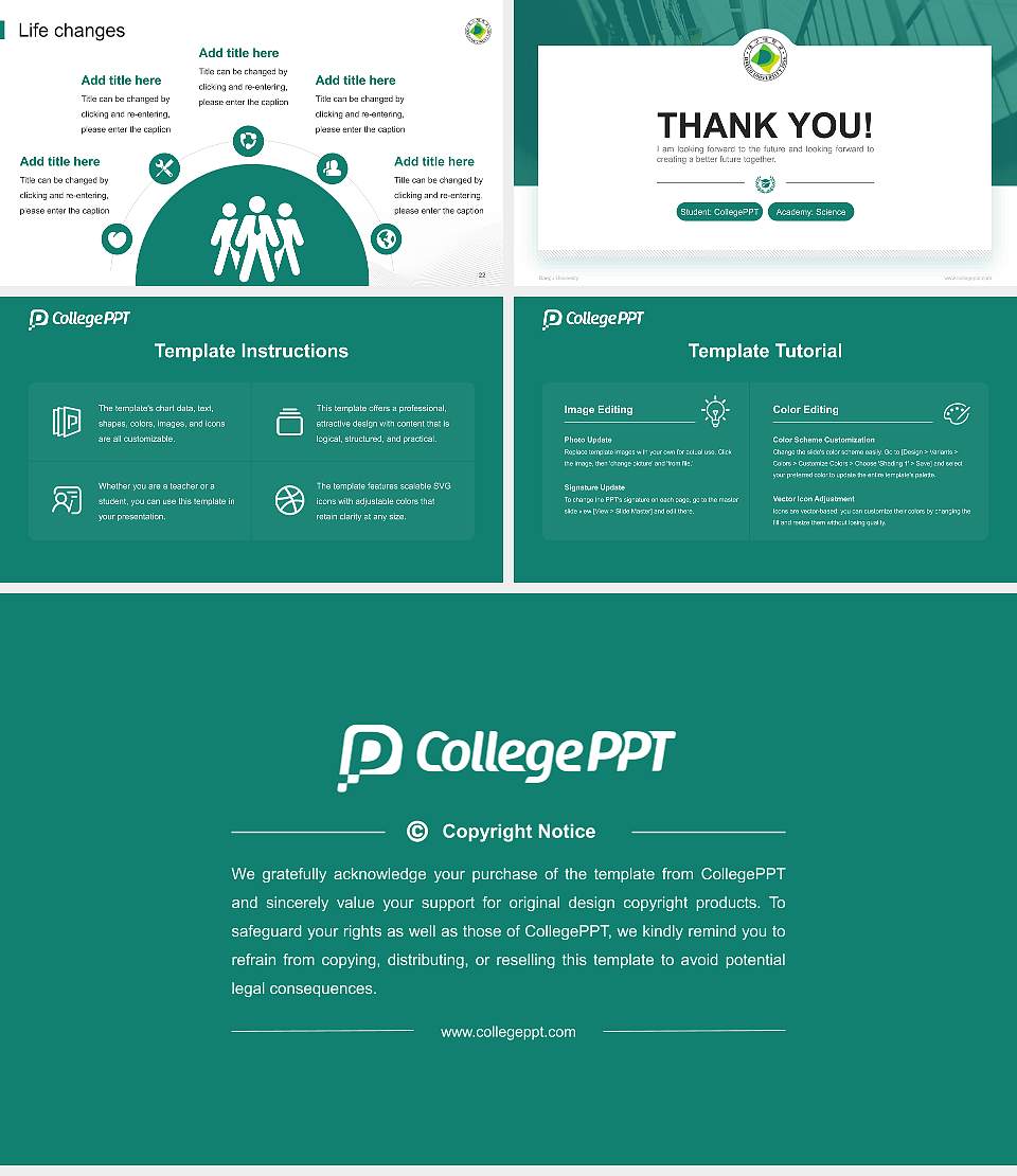 Daegu University National Scholarship Defense PPT Template16:9 ratio PPT effect preview image4