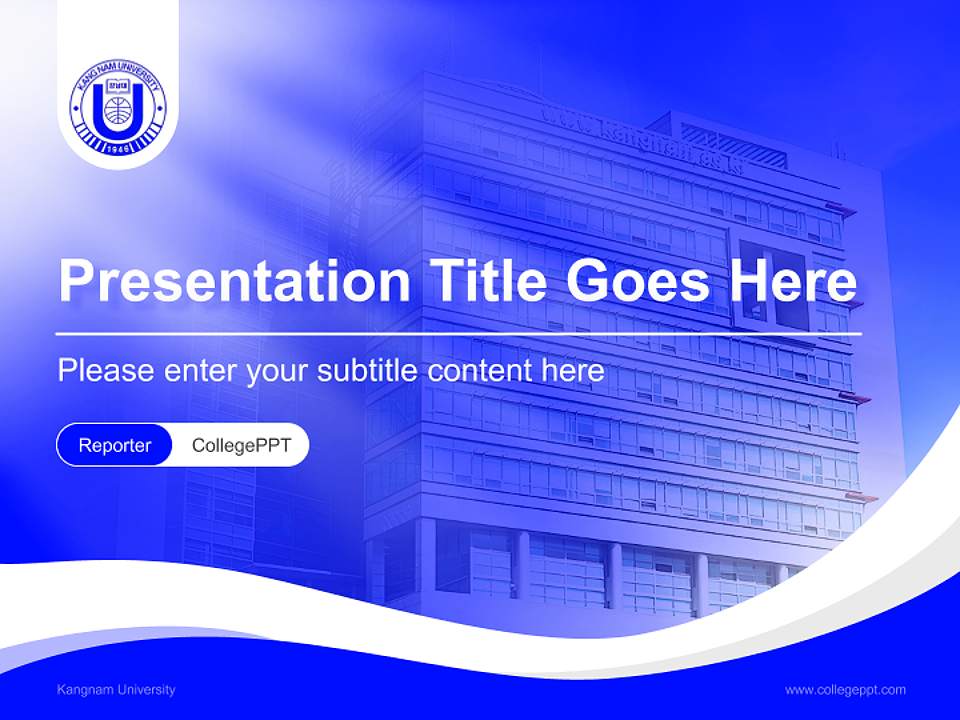 Kangnam University Lecture Sharing and Networking Event PPT Template4:3 ratio PPT effect preview image4