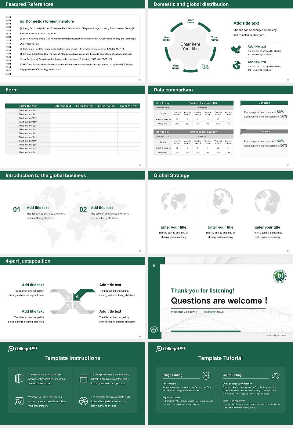 Dongnam Health University Thesis Proposal/Graduation Defense PPT Template16:9 ratio PPT effect preview image4