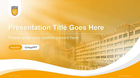 Bucheon University Lecture Sharing and Networking Event PPT Template