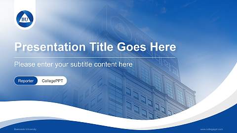 Baekseok University Lecture Sharing and Networking Event PPT Template