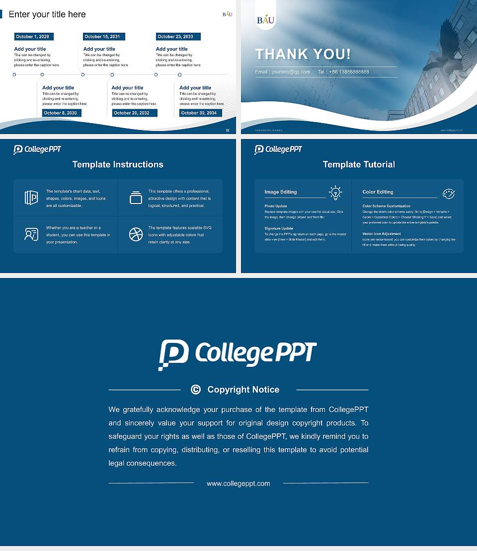 Baekseok Arts University Lecture Sharing and Networking Event PPT Template16:9 ratio PPT effect preview image4