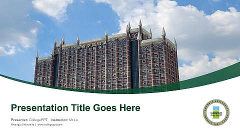 Gwangju University Course/Courseware Creation PPT Template