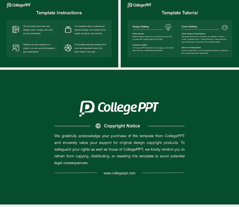 Gwangju University Course/Courseware Creation PPT Template16:9 ratio PPT effect preview image5