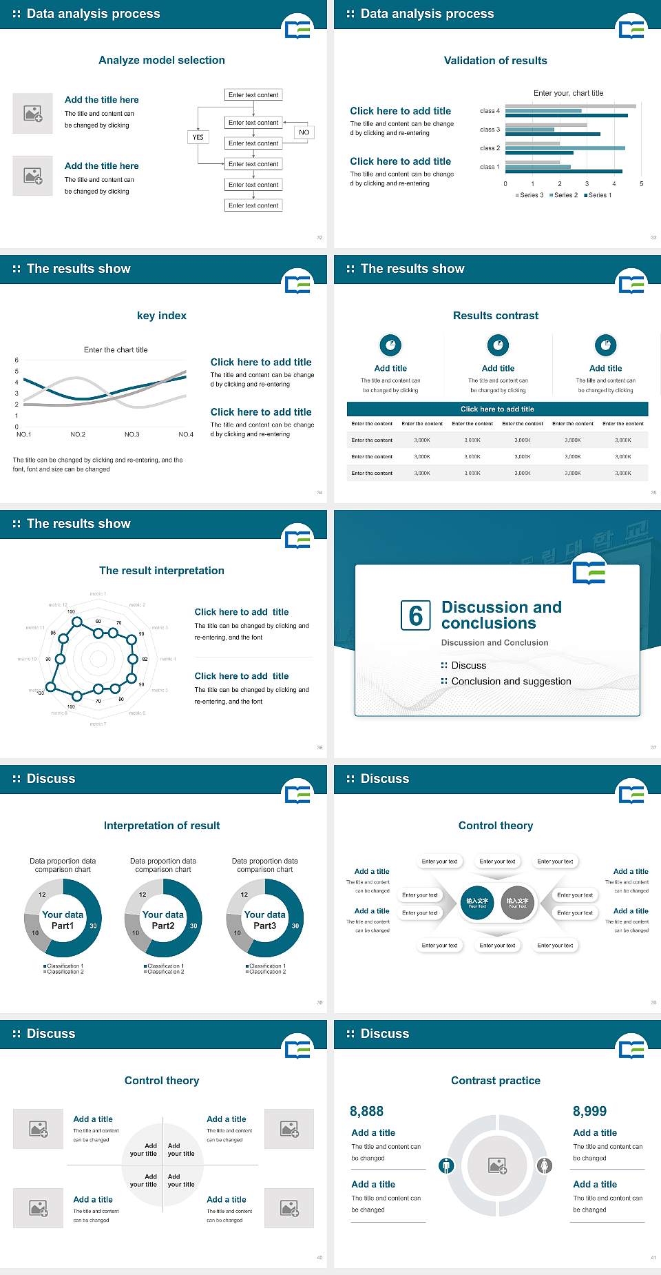 Jeonnam State University Graduation Thesis Defense PPT Template4:3 ratio PPT effect preview image5