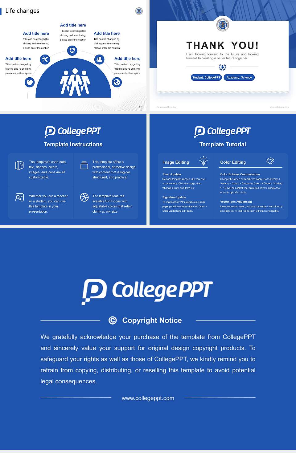 Geumgang University National Scholarship Defense PPT Template4:3 ratio PPT effect preview image4