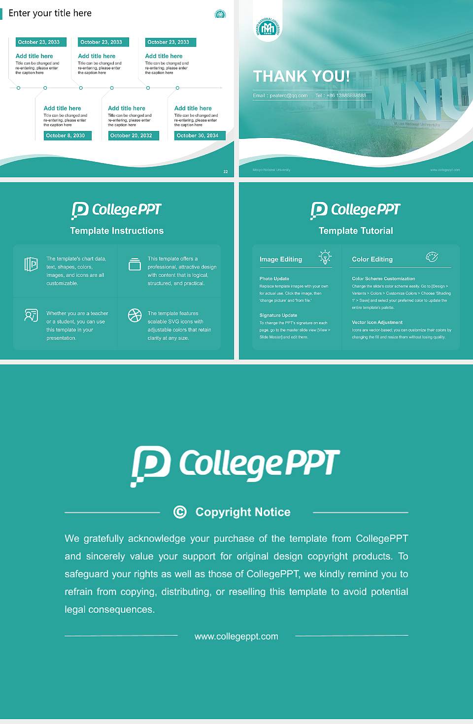 Mokpo National University Lecture Sharing and Networking Event PPT Template4:3 ratio PPT effect preview image4