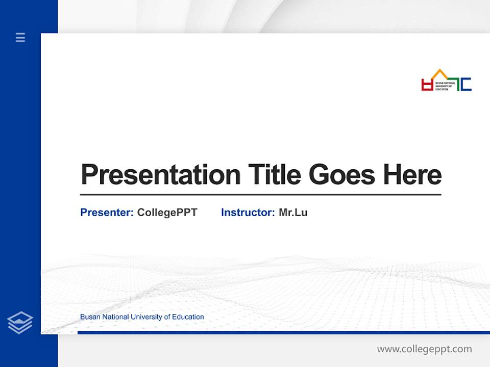 Busan National University of Education Thesis Proposal/Graduation Defense PPT Template4:3 ratio PPT effect preview image5