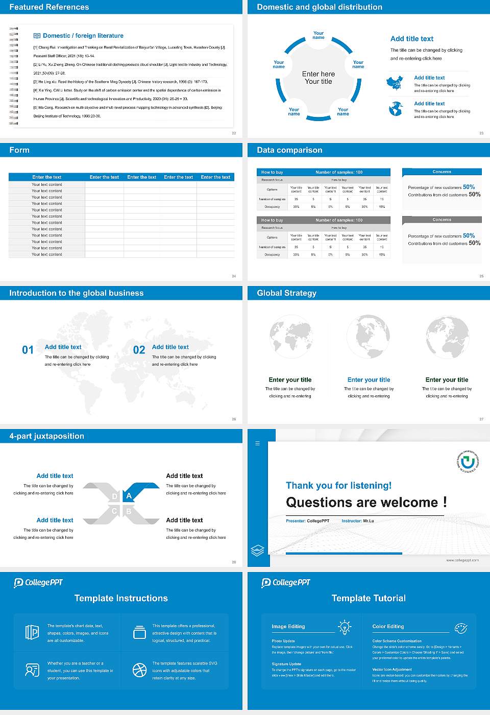 Daegu National University of Education Thesis Proposal/Graduation Defense PPT Template16:9 ratio PPT effect preview image4