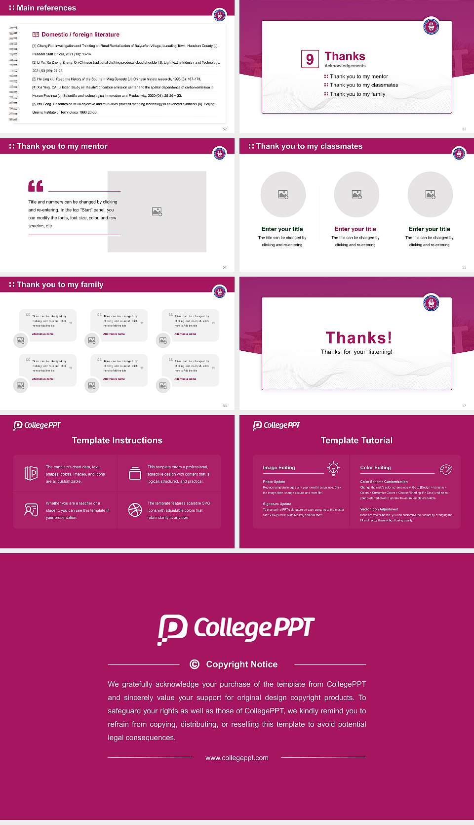 Jeonbuk National University Graduation Thesis Defense PPT Template16:9 ratio PPT effect preview image7
