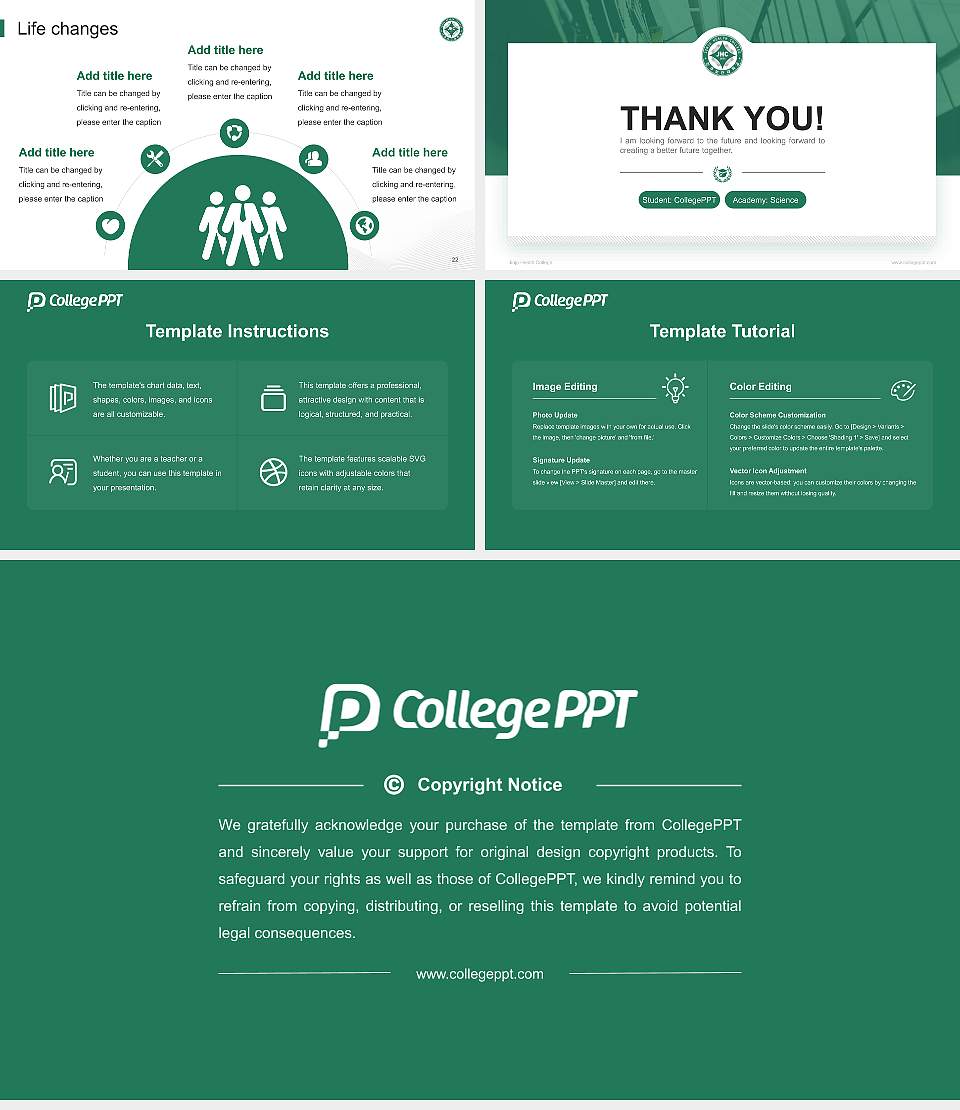 Jinju Health College National Scholarship Defense PPT Template16:9 ratio PPT effect preview image4
