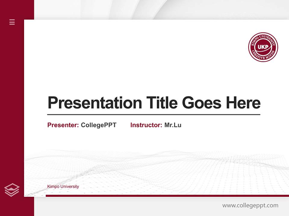 Kimpo University Thesis Proposal/Graduation Defense PPT Template4:3 ratio PPT effect preview image5