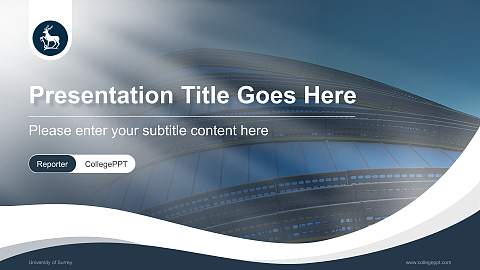 University of Surrey Lecture Sharing and Networking Event PPT Template