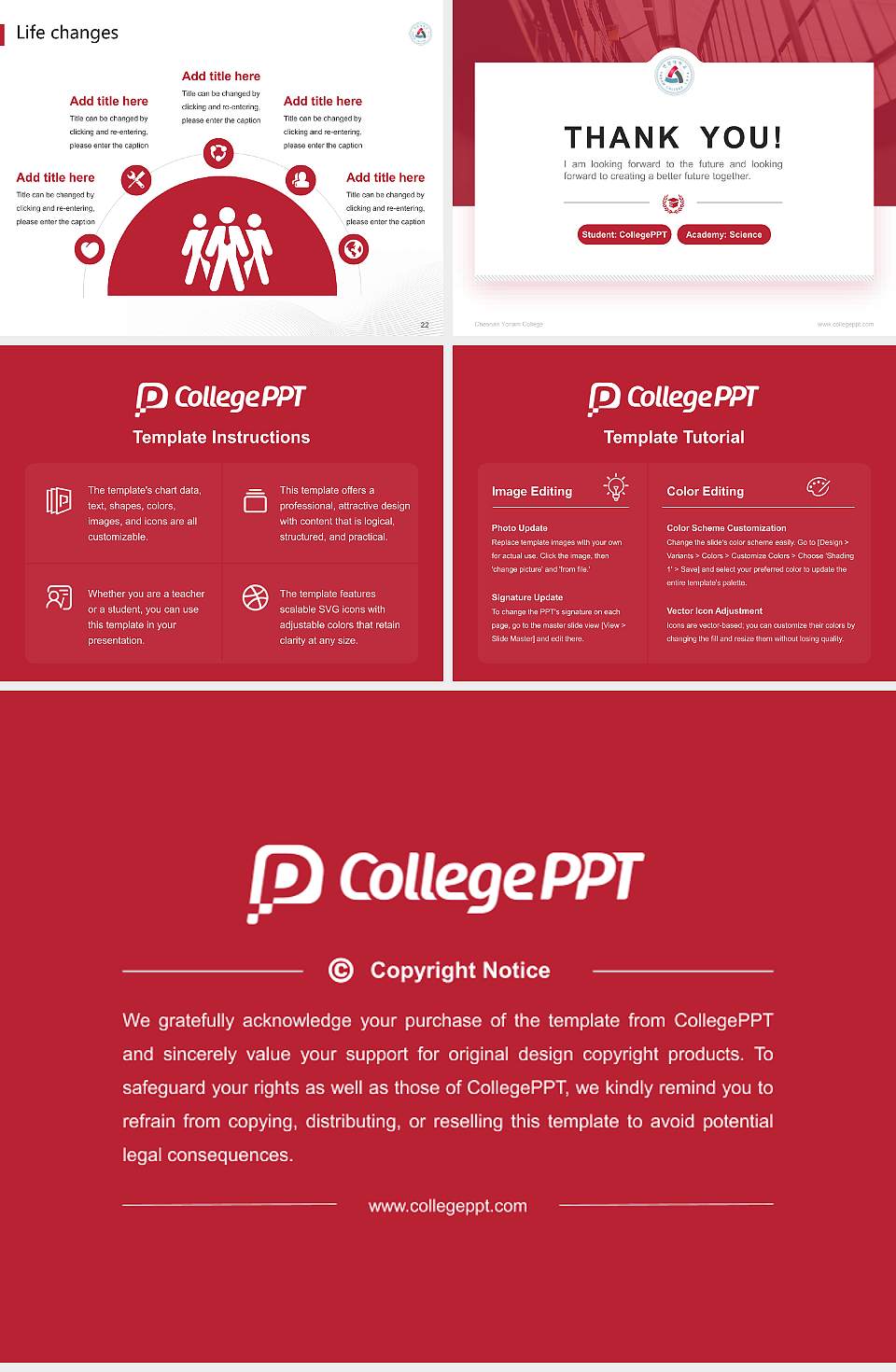 Cheonan Yonam College National Scholarship Defense PPT Template4:3 ratio PPT effect preview image4