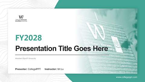 Wrexham Glynd?r University Academic Presentation/Research Findings Report PPT Template