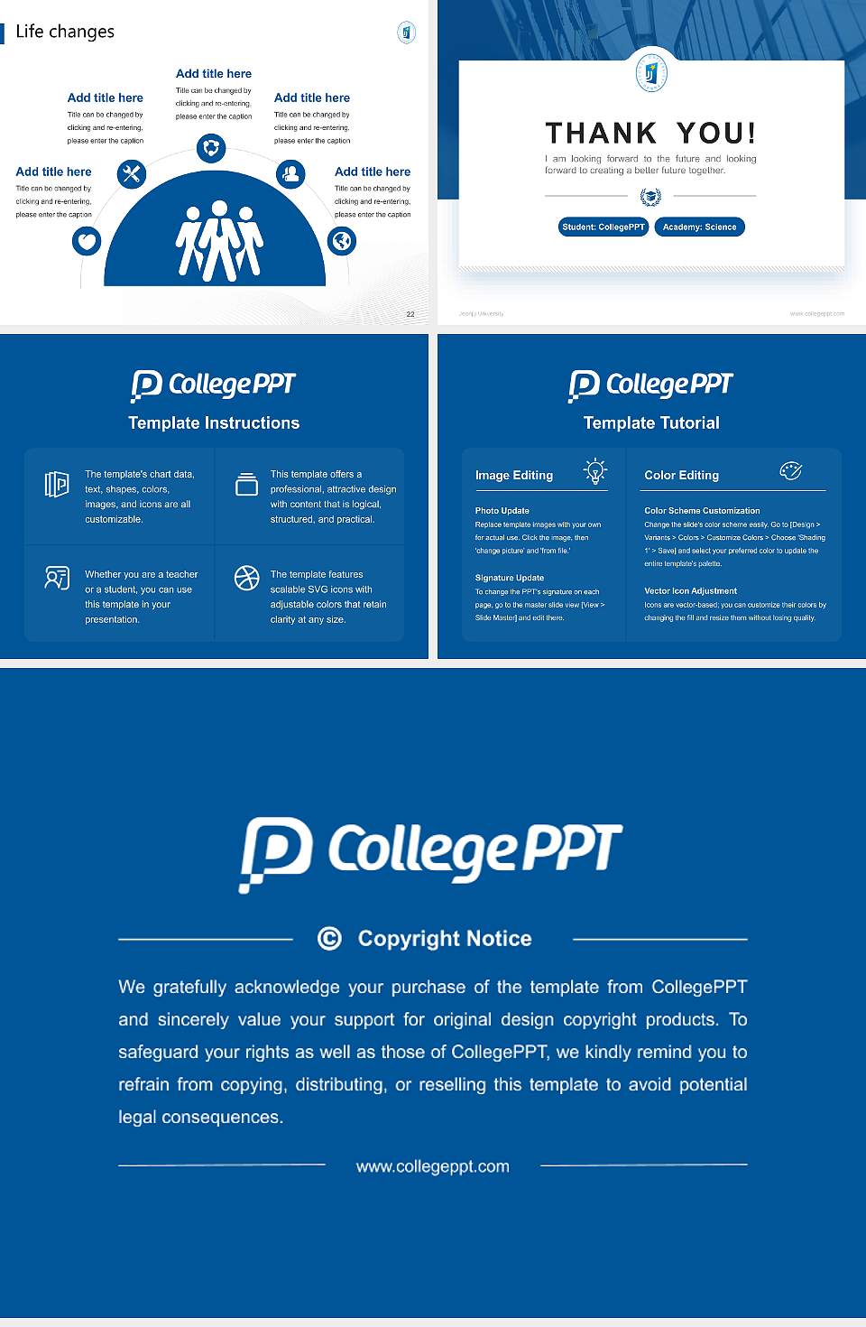 Jeonju University National Scholarship Defense PPT Template4:3 ratio PPT effect preview image4