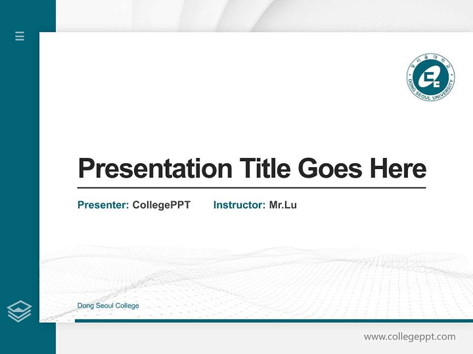Dong Seoul College Thesis Proposal/Graduation Defense PPT Template4:3 ratio PPT effect preview image5