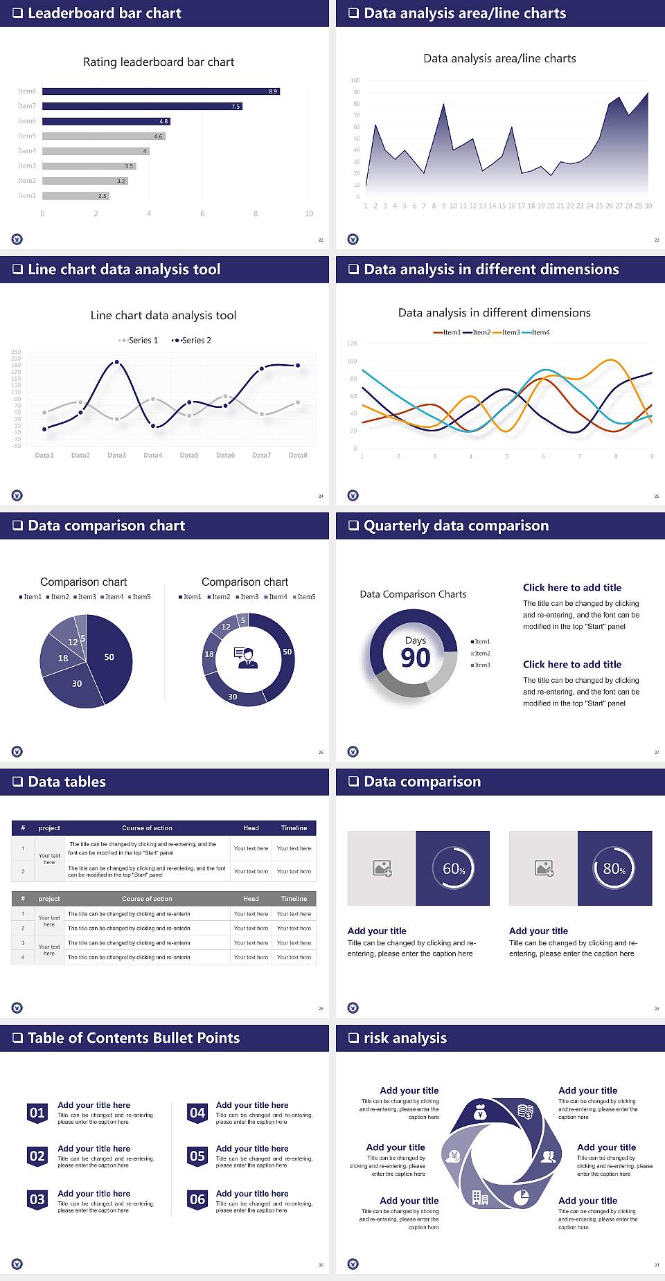 Halla University General Purpose PPT Template4:3 ratio PPT effect preview image4