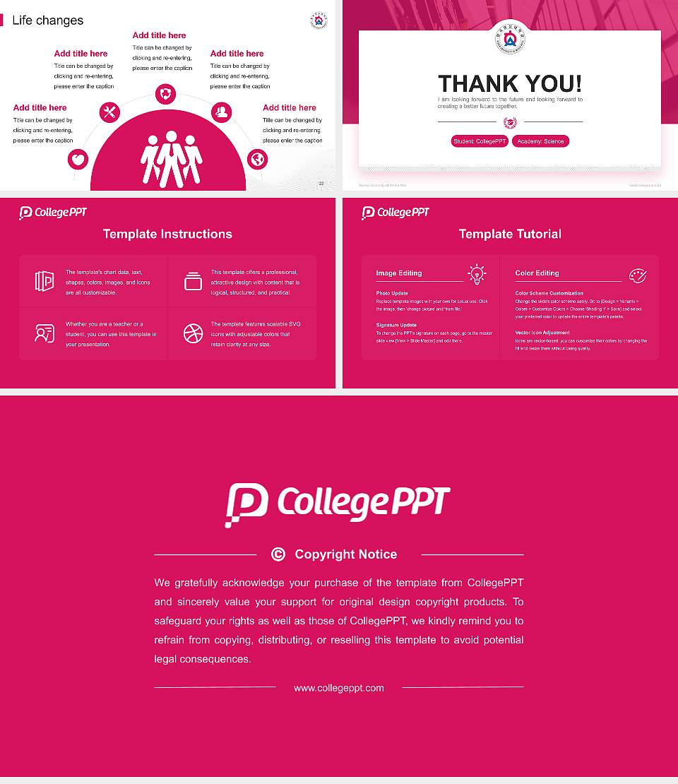 Korea University of Media Arts National Scholarship Defense PPT Template16:9 ratio PPT effect preview image4