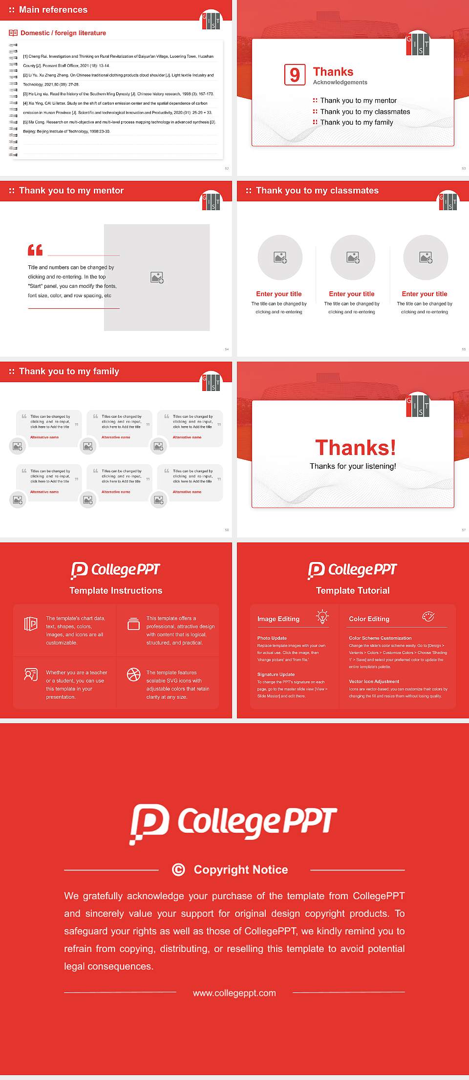 Gwangju Institute of Science and Technology Graduation Thesis Defense PPT Template4:3 ratio PPT effect preview image7
