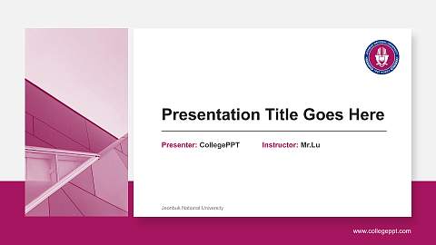 Jeonbuk National University General Purpose PPT Template