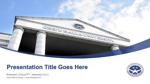 Cheju Halla University Course/Courseware Creation PPT Template