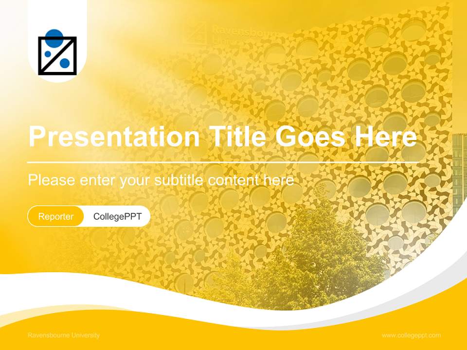 Ravensbourne University Lecture Sharing and Networking Event PPT Template4:3 ratio PPT effect preview image4