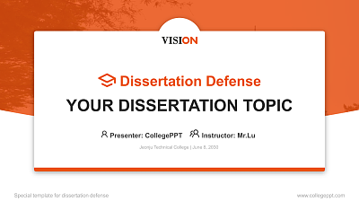 Jeonju Technical College Graduation Thesis Defense PPT Template