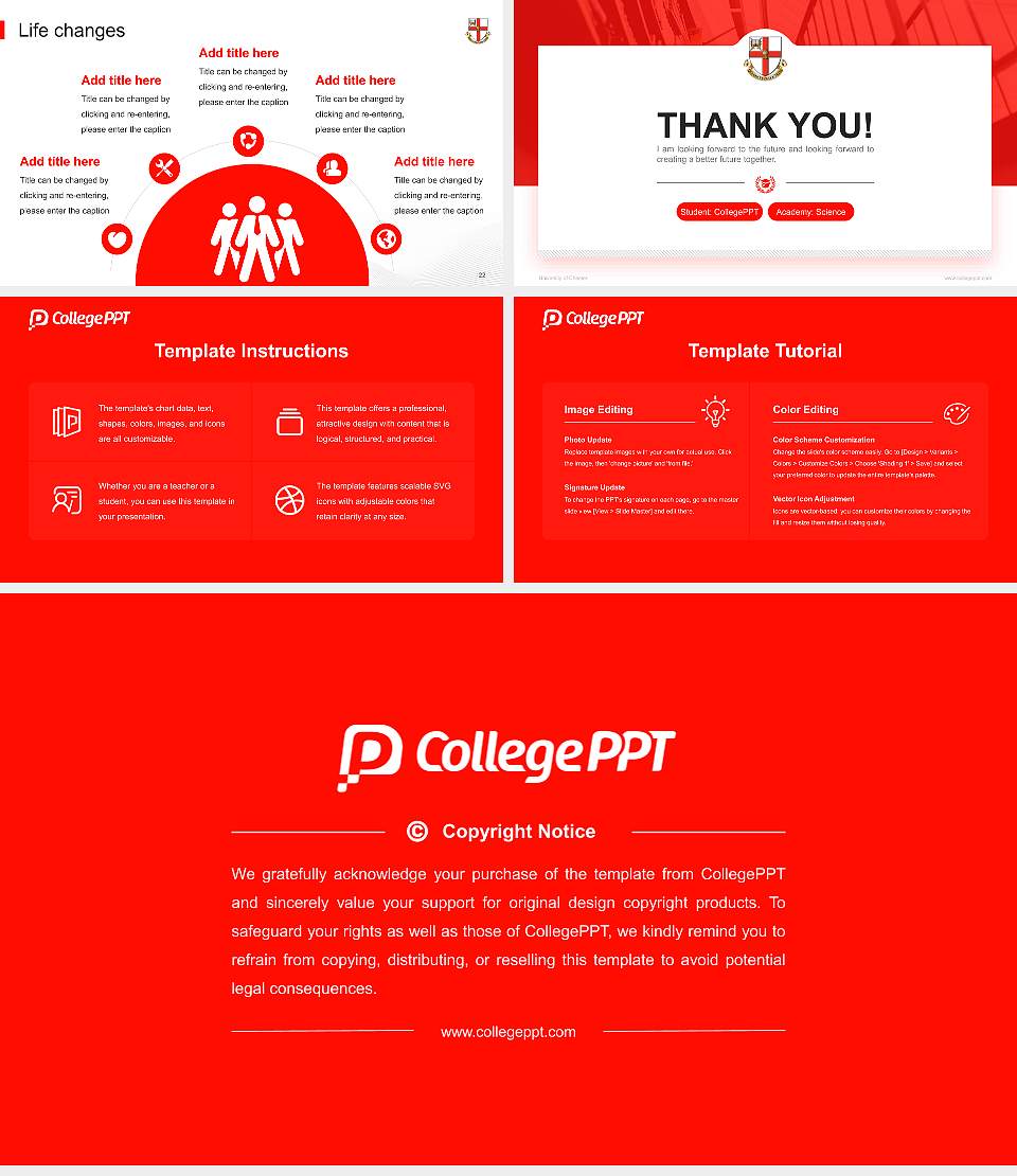 University of Chester National Scholarship Defense PPT Template16:9 ratio PPT effect preview image4