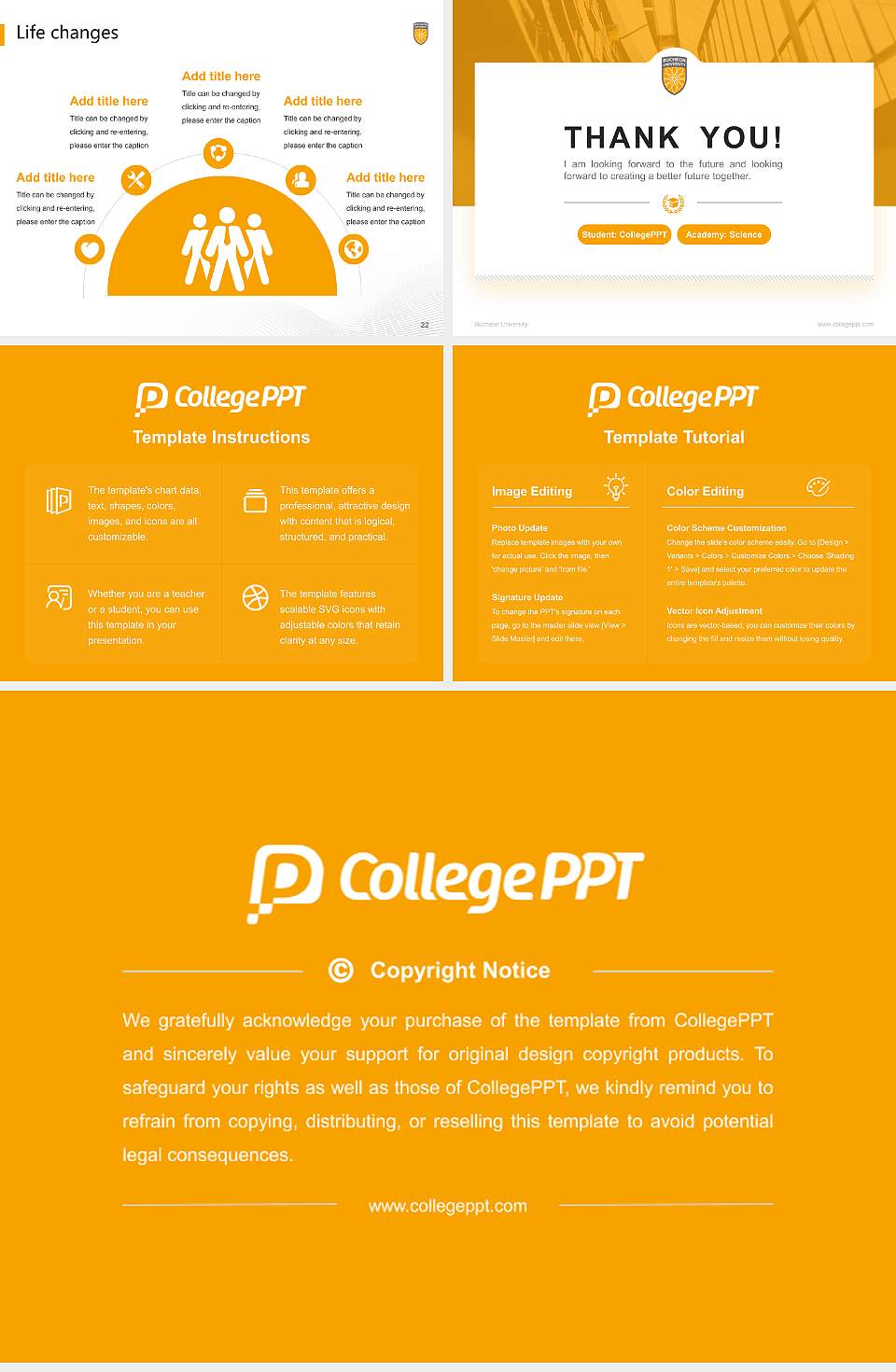 Bucheon University National Scholarship Defense PPT Template4:3 ratio PPT effect preview image4