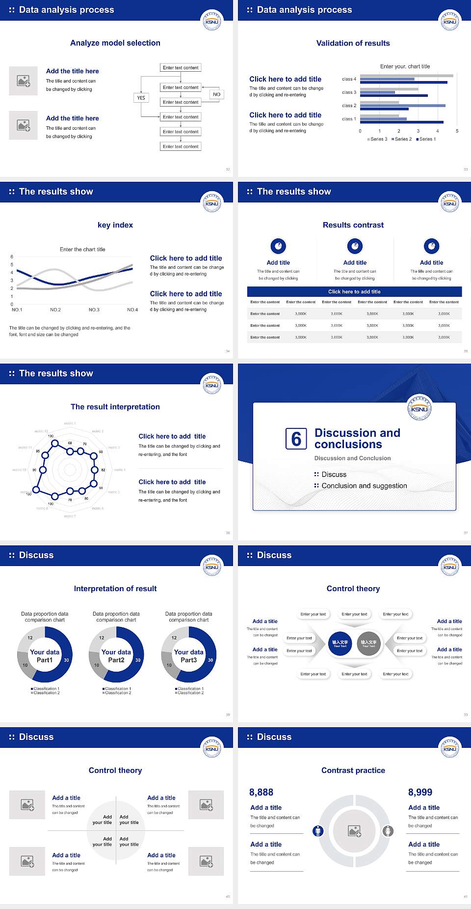 Kunsan National University Graduation Thesis Defense PPT Template4:3 ratio PPT effect preview image5