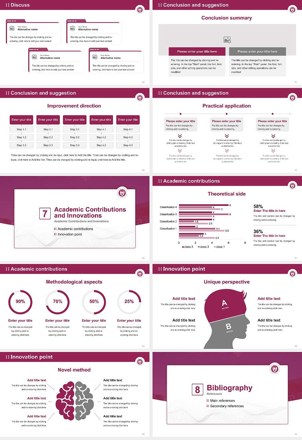 Chungbuk National University Graduation Thesis Defense PPT Template16:9 ratio PPT effect preview image6