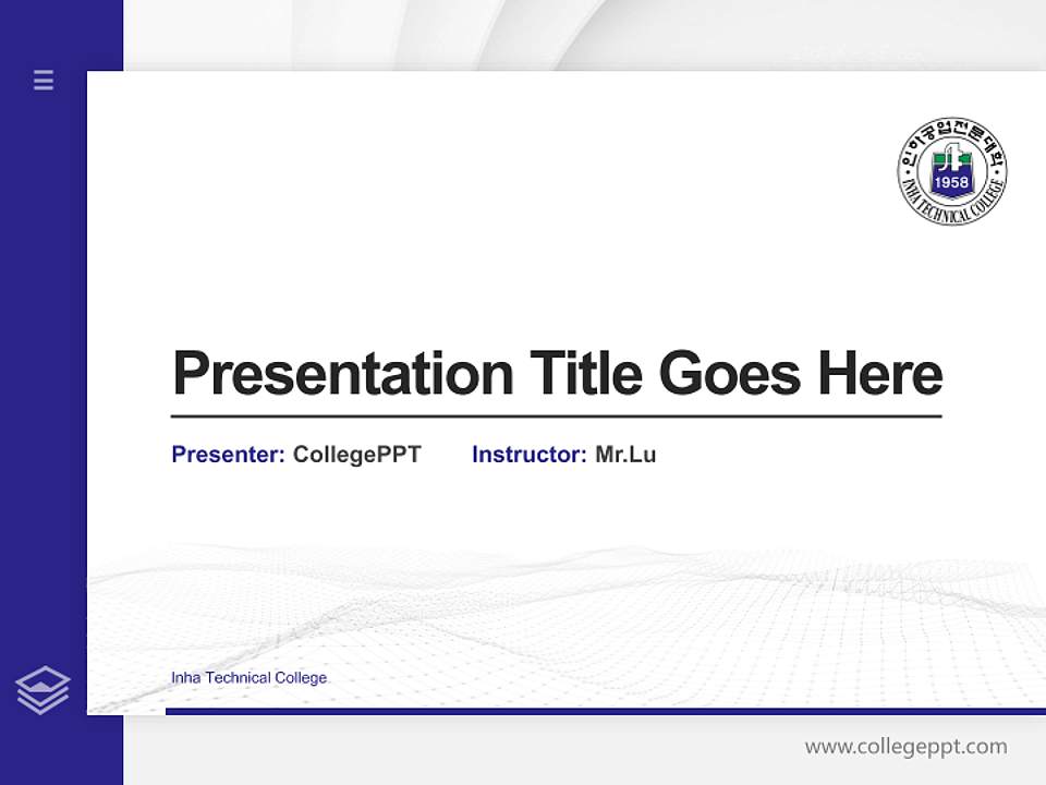 Inha Technical College Thesis Proposal/Graduation Defense PPT Template4:3 ratio PPT effect preview image5