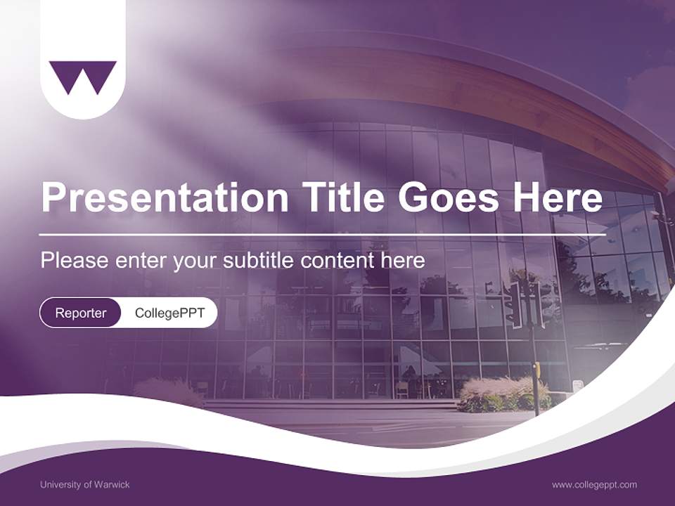 University of Warwick Lecture Sharing and Networking Event PPT Template4:3 ratio PPT effect preview image4