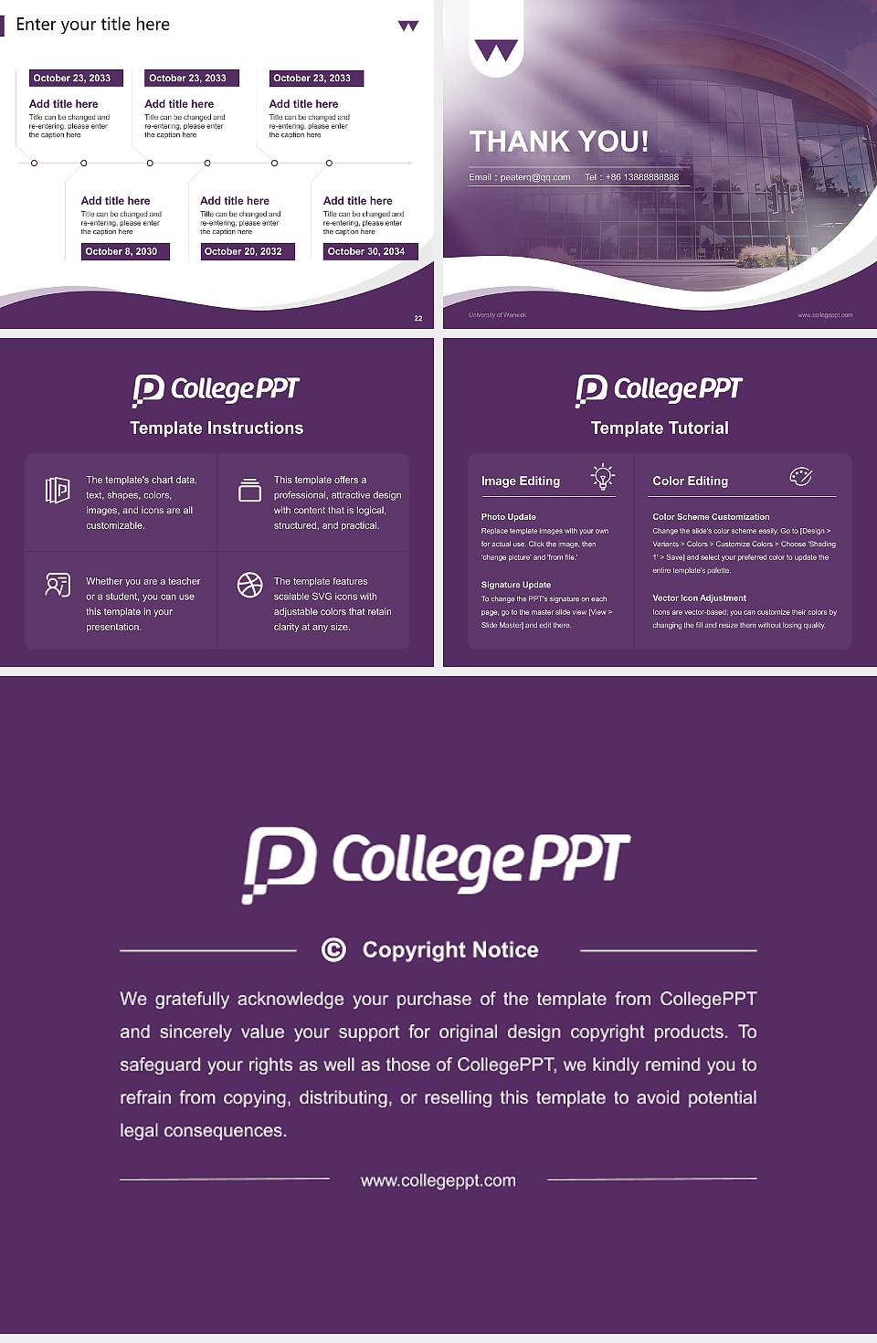 University of Warwick Lecture Sharing and Networking Event PPT Template4:3 ratio PPT effect preview image4