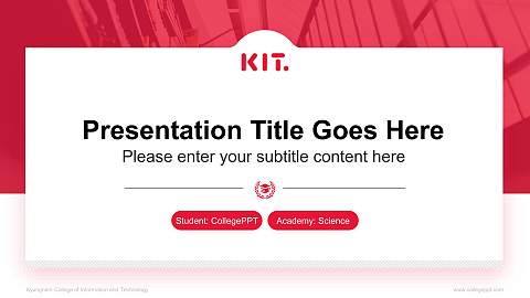 Kyungnam College of Information and Technology National Scholarship Defense PPT Template