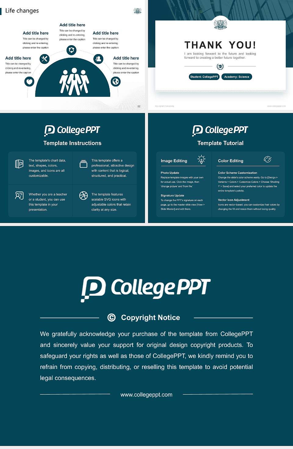 Kyungnam University National Scholarship Defense PPT Template4:3 ratio PPT effect preview image4