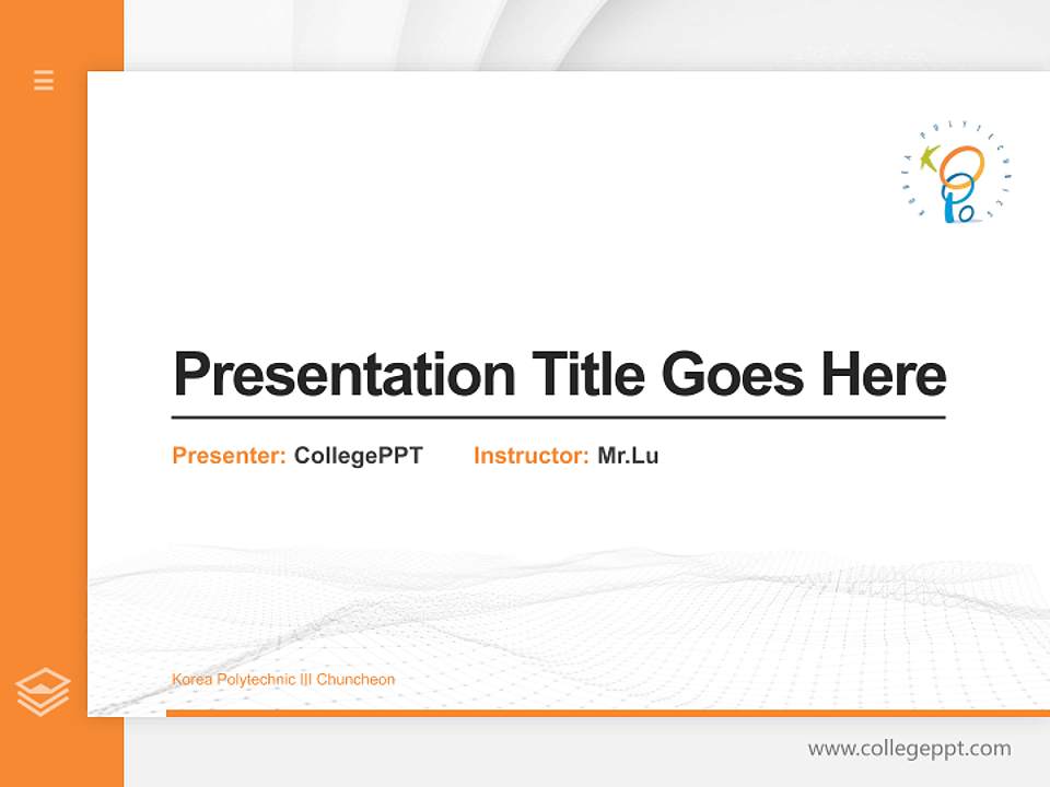 Korea Polytechnic III Chuncheon Thesis Proposal/Graduation Defense PPT Template4:3 ratio PPT effect preview image5