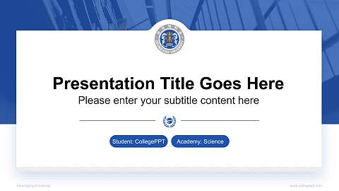 Geumgang University National Scholarship Defense PPT Template