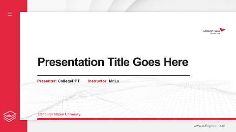 Edinburgh Napier University Thesis Proposal/Graduation Defense PPT Template
