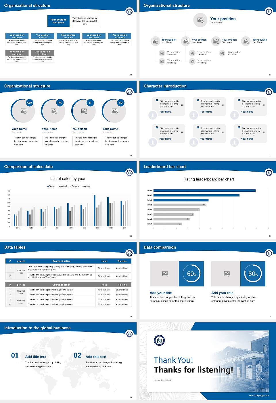 Handong Global University Academic Presentation/Research Findings Report PPT Template16:9 ratio PPT effect preview image4
