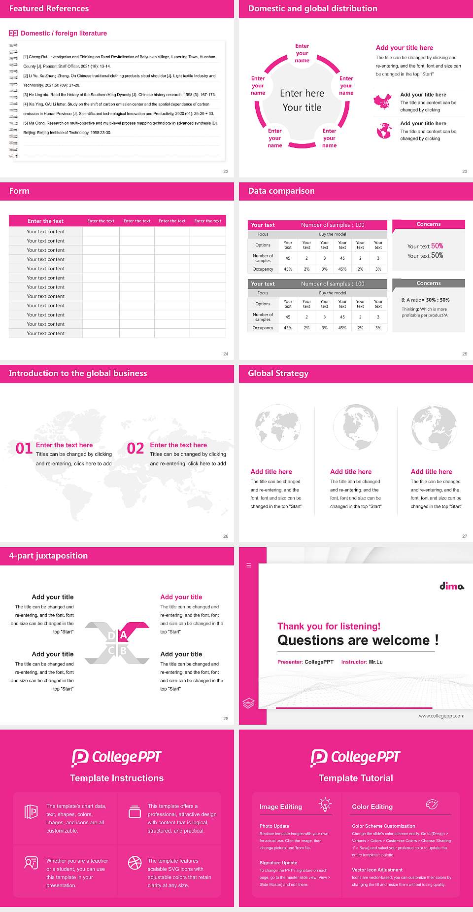 Dong-ah Institute of Media and Arts Thesis Proposal/Graduation Defense PPT Template4:3 ratio PPT effect preview image4