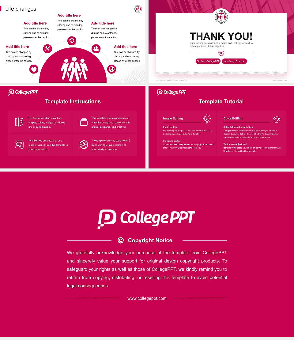 Pohang University of Science and Technology National Scholarship Defense PPT Template16:9 ratio PPT effect preview image4