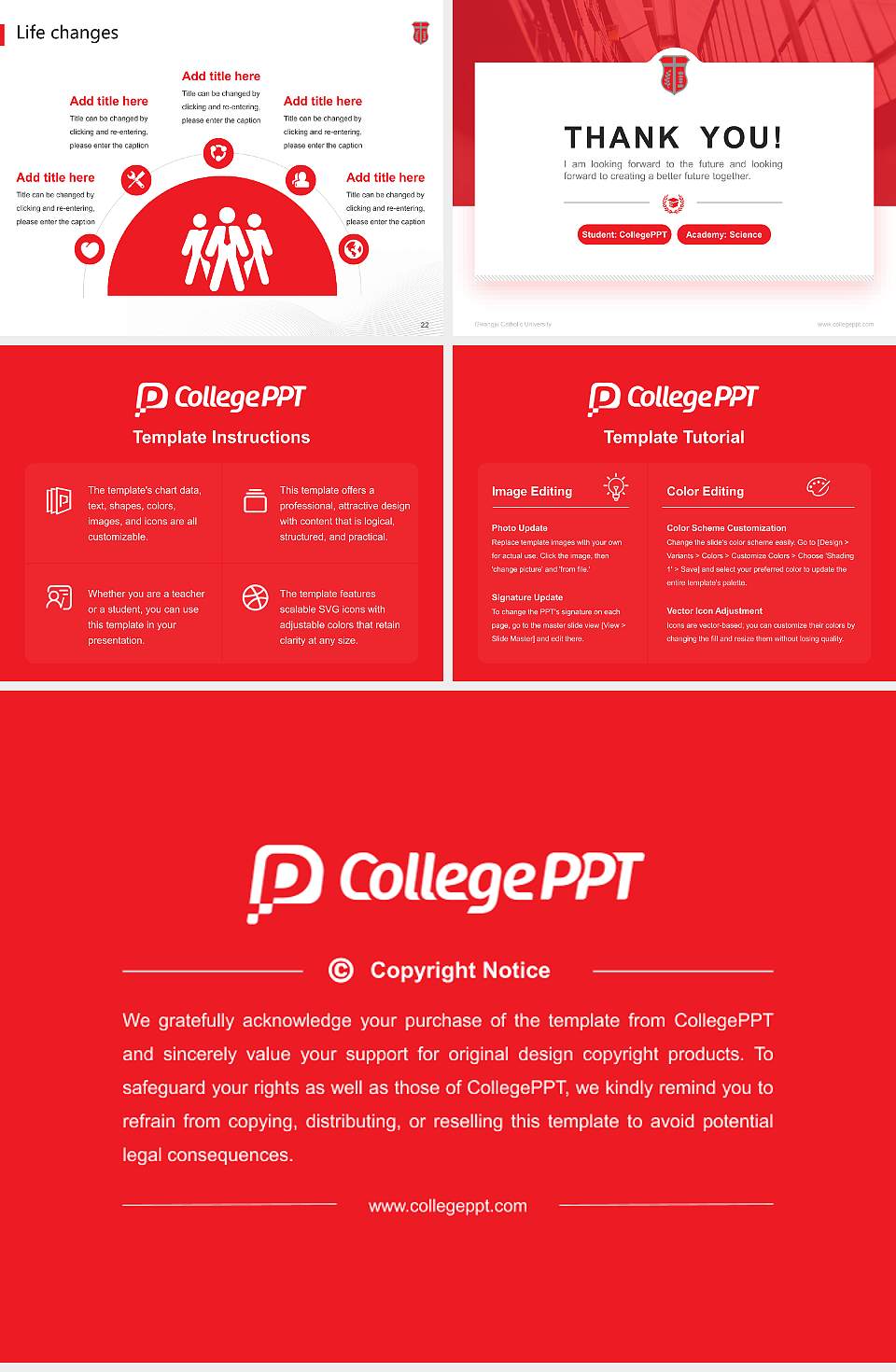 Gwangju Catholic University National Scholarship Defense PPT Template4:3 ratio PPT effect preview image4