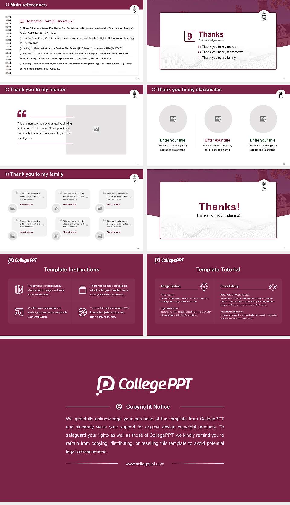 Royal Agricultural University Graduation Thesis Defense PPT Template16:9 ratio PPT effect preview image7