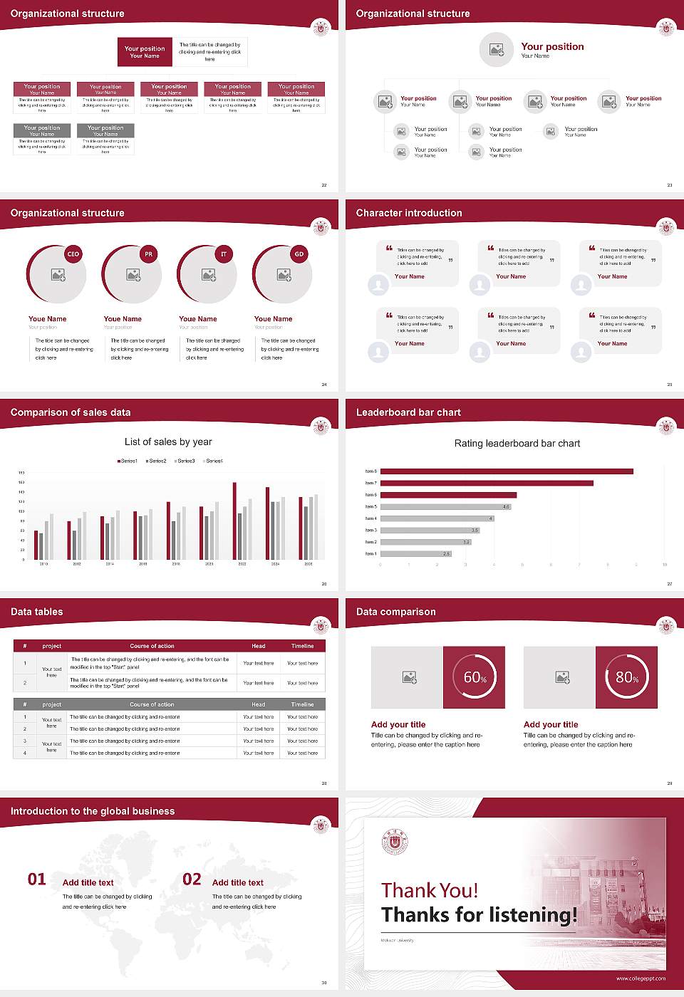 Mokwon University Academic Presentation/Research Findings Report PPT Template16:9 ratio PPT effect preview image4