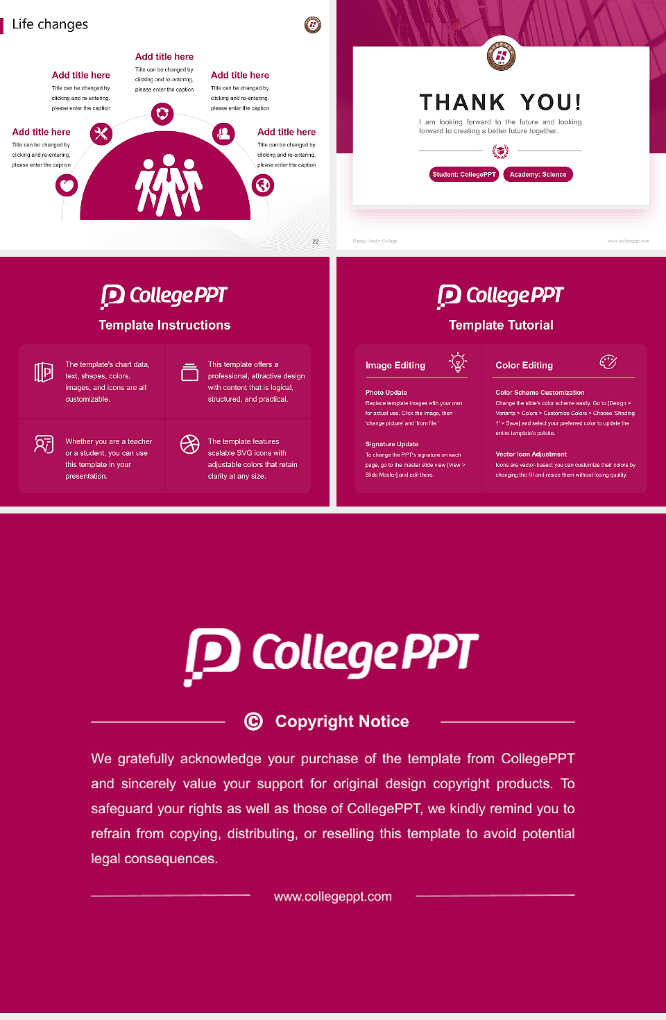 Daegu Health College National Scholarship Defense PPT Template_Slide preview image4