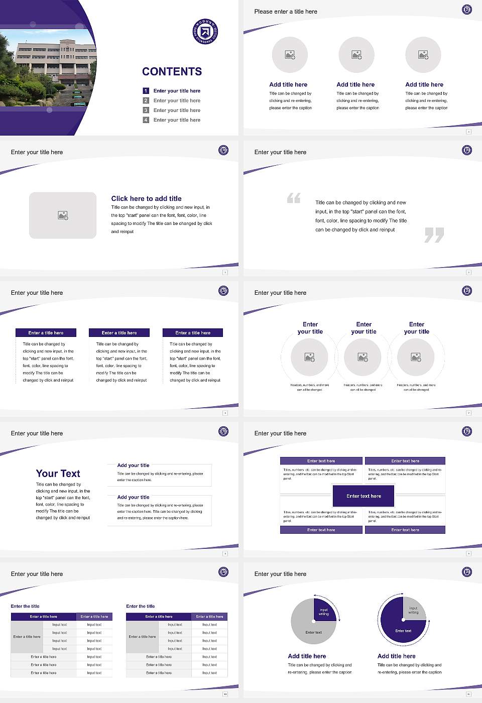 Busan Kyungsang College Course/Courseware Creation PPT Template16:9 ratio PPT effect preview image2