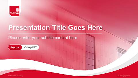 Staffordshire University Lecture Sharing and Networking Event PPT Template